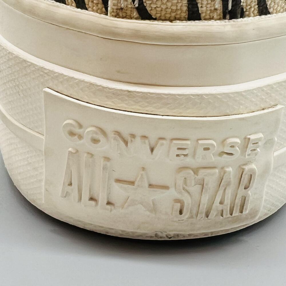 Converse Shoes Womens 6 Beige Chuck Taylor All Star 2 Platform Zebra Sneakers - Picture 10 of 11